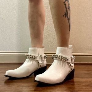 SOLD OUT Current Mood Downward Riot Cowboy Boots by Dolls Kill in size 7!